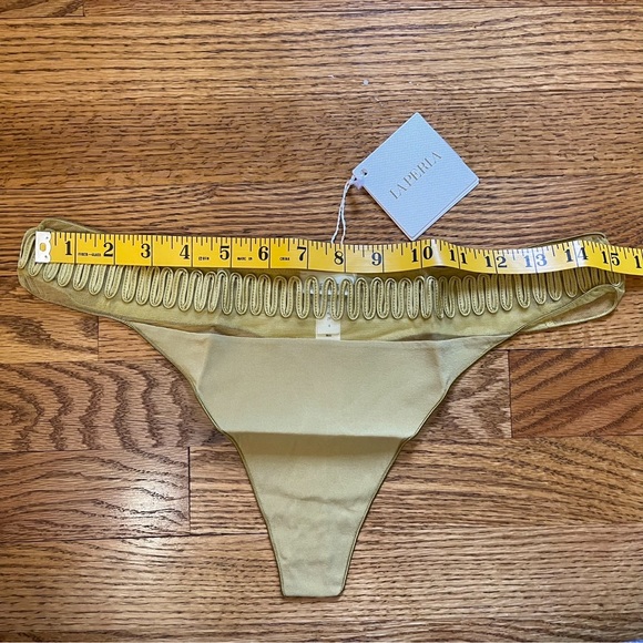 NWT La Perla Zigzag Soutache Thong Panties - Picture 7 of 16